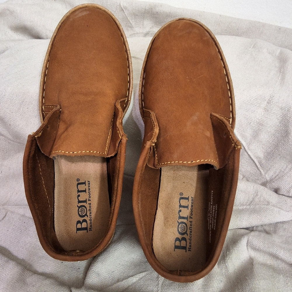 Born Womens Brown Leather Shoes